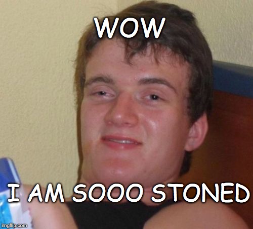 10 Guy Meme | WOW; I AM SOOO STONED | image tagged in memes,10 guy | made w/ Imgflip meme maker