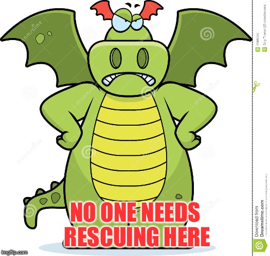 NO ONE NEEDS RESCUING HERE | made w/ Imgflip meme maker