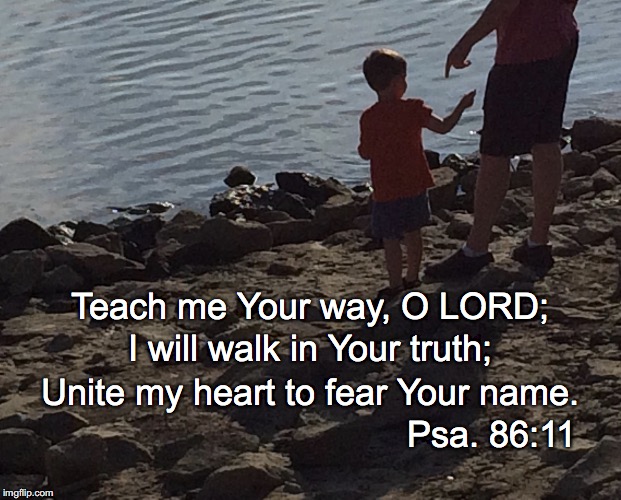 Teach me Your way, O LORD;; I will walk in Your truth;; Unite my heart to fear Your name. Psa. 86:11 | image tagged in walk | made w/ Imgflip meme maker