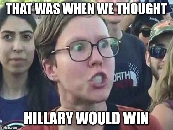 THAT WAS WHEN WE THOUGHT HILLARY WOULD WIN | made w/ Imgflip meme maker