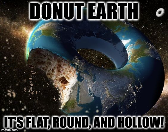 flat earth theory and round earth theory