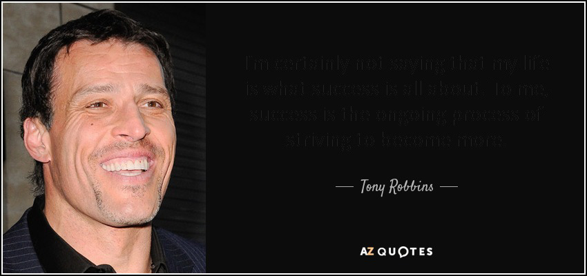 High Quality Tony Robbins Quotes Blank Meme Template