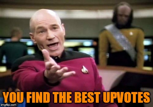 Picard Wtf Meme | YOU FIND THE BEST UPVOTES | image tagged in memes,picard wtf | made w/ Imgflip meme maker