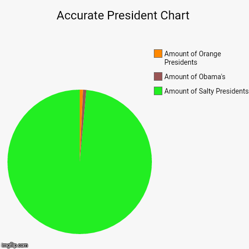 Some Chart of Presidents | image tagged in funny,pie charts | made w/ Imgflip chart maker