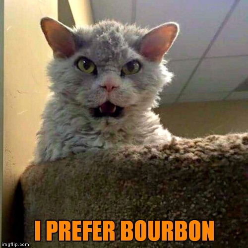 I PREFER BOURBON | image tagged in bad joke pompous albert | made w/ Imgflip meme maker