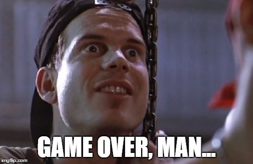 Bill Paxton RIP | GAME OVER, MAN... | image tagged in bill paxton,paxton,aliens,rip,game over | made w/ Imgflip meme maker