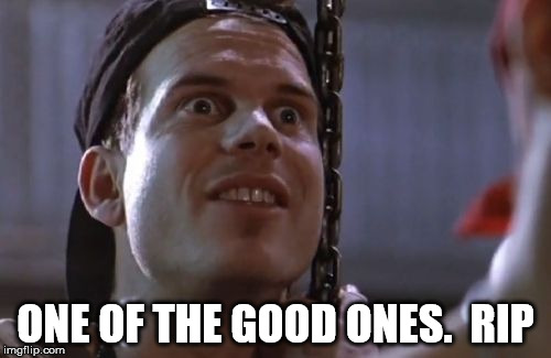 Thank you and goodbye. | ONE OF THE GOOD ONES.  RIP | image tagged in bill paxton | made w/ Imgflip meme maker