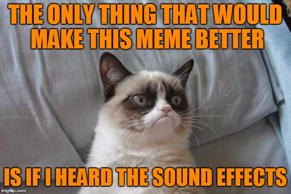 THE ONLY THING THAT WOULD MAKE THIS MEME BETTER IS IF I HEARD THE SOUND EFFECTS | made w/ Imgflip meme maker