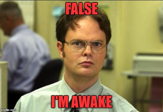 FALSE I'M AWAKE | made w/ Imgflip meme maker