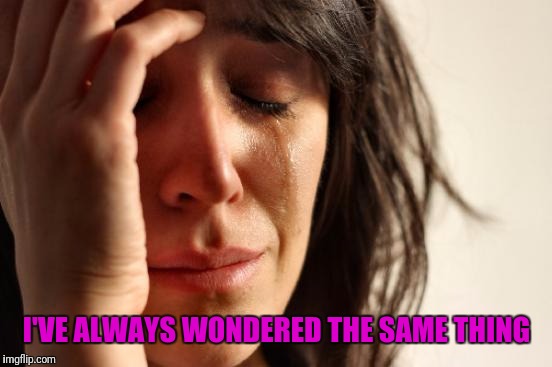 First World Problems Meme | I'VE ALWAYS WONDERED THE SAME THING | image tagged in memes,first world problems | made w/ Imgflip meme maker