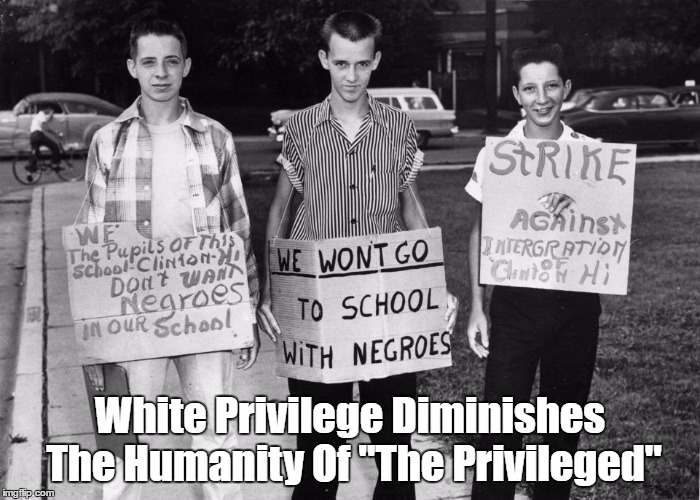 Image result for "pax on both houses" white privilege diminishes the humanity of the privileged