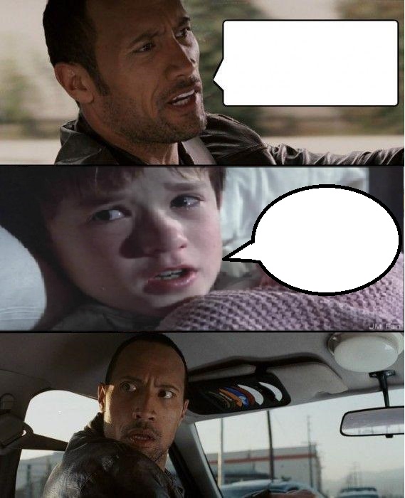 The Rock Driving Blank Meme Template