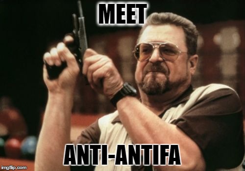 Am I The Only One Around Here Meme | MEET; ANTI-ANTIFA | image tagged in memes,am i the only one around here | made w/ Imgflip meme maker