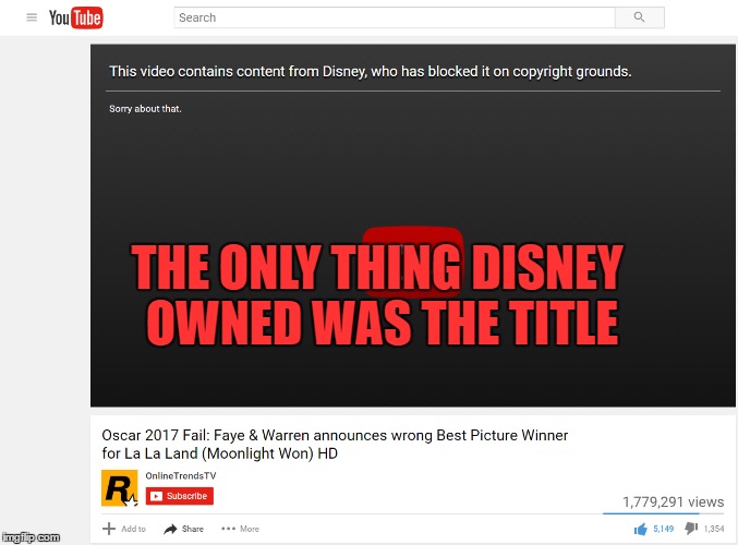 Disney Blocking has gone out of hand | THE ONLY THING DISNEY OWNED WAS THE TITLE | image tagged in disney killed star wars | made w/ Imgflip meme maker