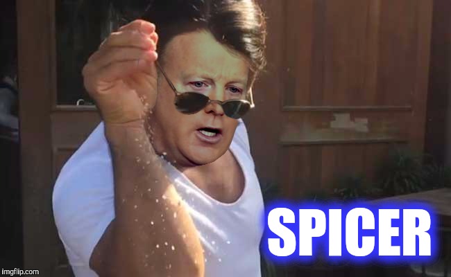 SPICESPICEBABY | SPICER | image tagged in spicespicebaby,sean spicer,trump,funny | made w/ Imgflip meme maker
