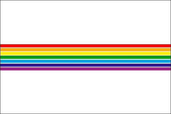 High Quality Jewish AO Flag - Rainbow 7 colours Blank Meme Template