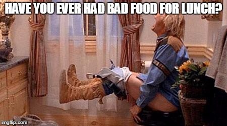 Vegan poop | HAVE YOU EVER HAD BAD FOOD FOR LUNCH? | image tagged in vegan poop | made w/ Imgflip meme maker