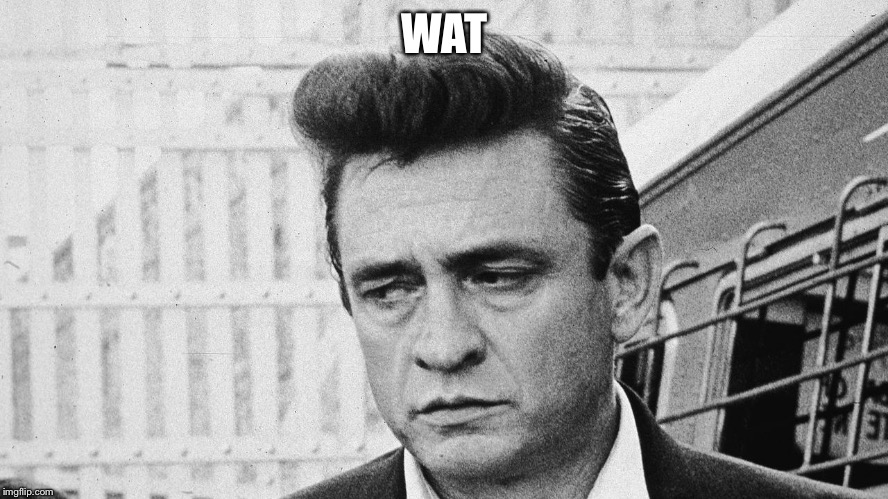 Johnny Cash Disappointed | WAT | image tagged in johnny cash disappointed | made w/ Imgflip meme maker