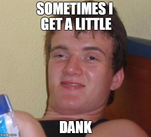 10 Guy | SOMETIMES I GET A LITTLE; DANK | image tagged in memes,10 guy | made w/ Imgflip meme maker