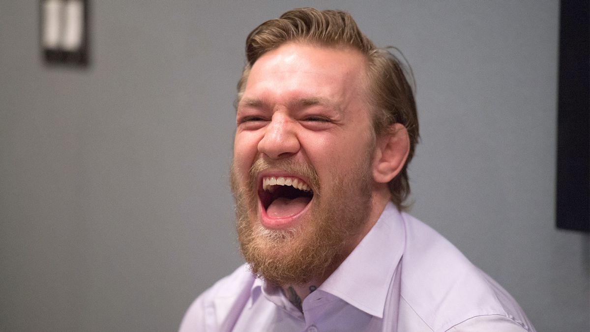 Conor McGregor Laughing Blank Meme Template