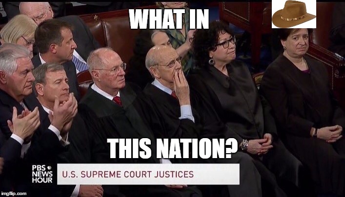 WHAT IN; THIS NATION? | image tagged in what in tarnation,supreme court,trump | made w/ Imgflip meme maker