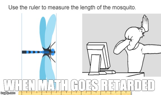 math is killing me  | WHEN MATH GOES RETARDED | image tagged in funny | made w/ Imgflip meme maker