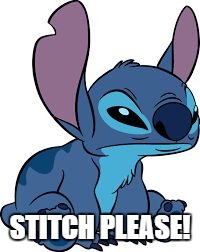 Stitch Please | STITCH PLEASE! | image tagged in stitch,lilo and stitch,please,bitch please | made w/ Imgflip meme maker