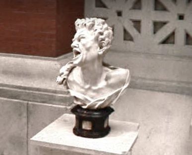 High Quality disgusted statue  Blank Meme Template