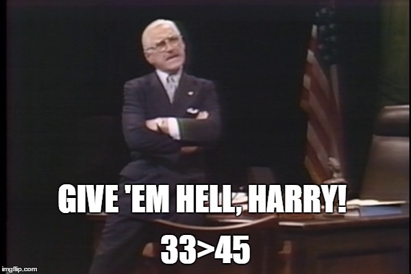 James Whitmore as Harry S Truman in "Give 'em Hell, Harry!" | GIVE 'EM HELL, HARRY! 33>45 | image tagged in truman,3345 | made w/ Imgflip meme maker