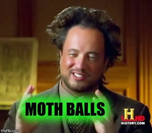 Ancient Aliens Meme | MOTH BALLS | image tagged in memes,ancient aliens | made w/ Imgflip meme maker