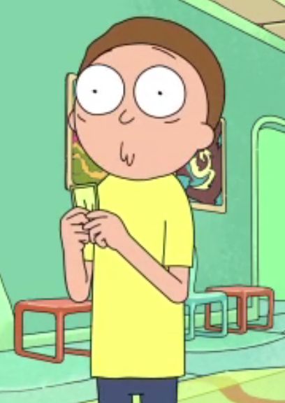 High Quality morty scared/shocked Blank Meme Template