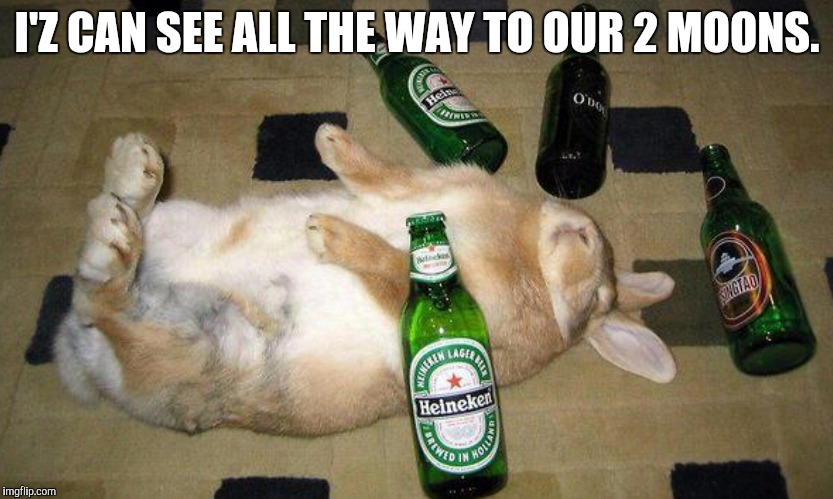 I'Z CAN SEE ALL THE WAY TO OUR 2 MOONS. | made w/ Imgflip meme maker