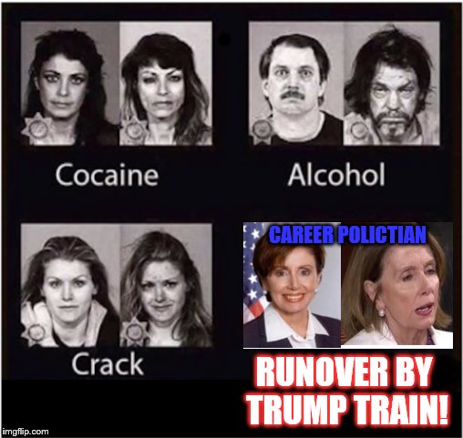 When you realize your party is toast! | CAREER POLICTIAN; RUNOVER BY TRUMP TRAIN! | image tagged in funny,maga | made w/ Imgflip meme maker