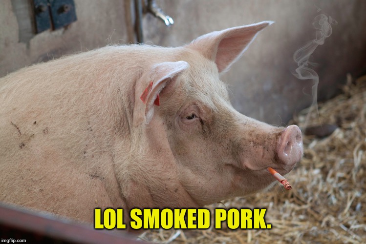 Oh yeh | LOL SMOKED PORK. | image tagged in memes,420 week,dank memes | made w/ Imgflip meme maker