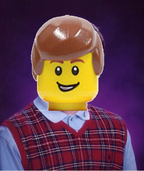 High Quality Bad luck Lego brian Blank Meme Template