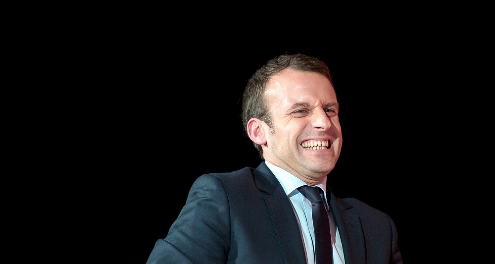 macron Blank Meme Template