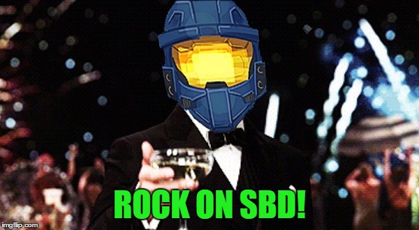 Cheers Ghost | ROCK ON SBD! | image tagged in cheers ghost | made w/ Imgflip meme maker