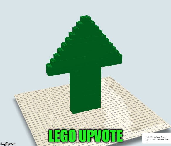 LEGO UPVOTE | made w/ Imgflip meme maker
