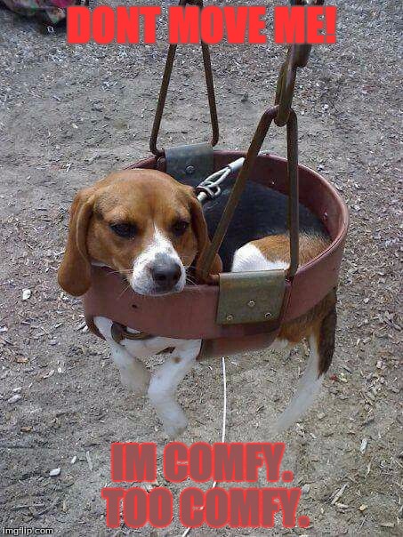 Mr. comfy | DONT MOVE ME! IM COMFY. TOO COMFY. | image tagged in mr comfy | made w/ Imgflip meme maker