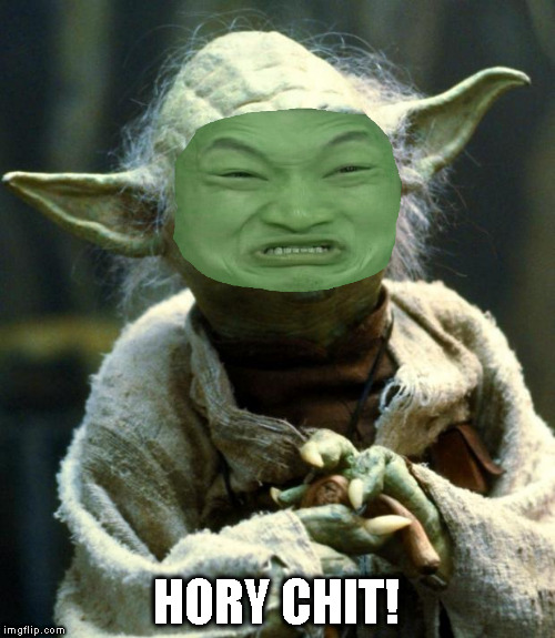 Star Wars Yoda Meme | HORY CHIT! | image tagged in memes,star wars yoda | made w/ Imgflip meme maker