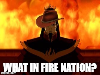 WHAT IN FIRE NATION? | image tagged in what in fire nation | made w/ Imgflip meme maker