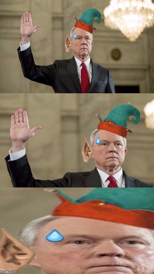 Jeff The Elf Sessions  | image tagged in trump,meme,jeff,sessions,elf,memes | made w/ Imgflip meme maker