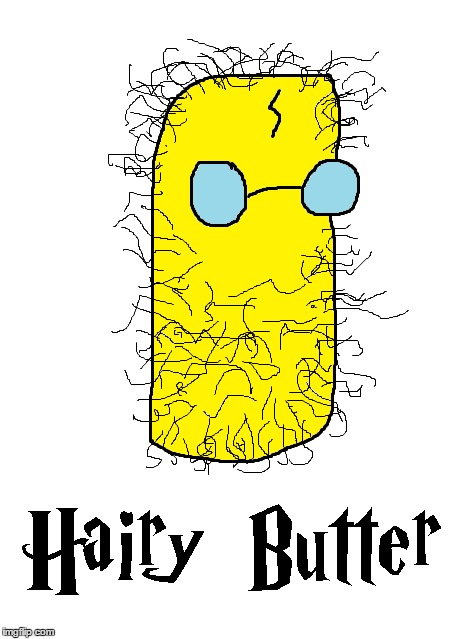 image tagged in harry potter,hairy butter,funny,meme,2017 | made w/ Imgflip meme maker