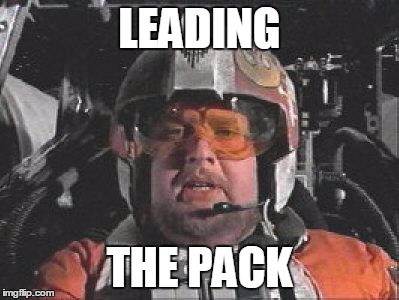 Red Leader star wars | LEADING; THE PACK | image tagged in red leader star wars | made w/ Imgflip meme maker