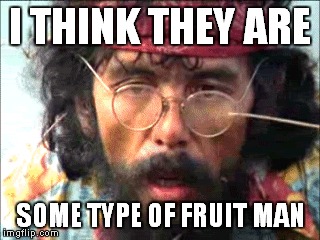 I THINK THEY ARE SOME TYPE OF FRUIT MAN | made w/ Imgflip meme maker