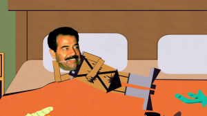 Southpark Saddam Blank Meme Template