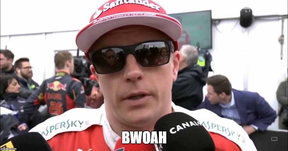 Kimi says BWOAH | BWOAH | image tagged in f1 | made w/ Imgflip meme maker