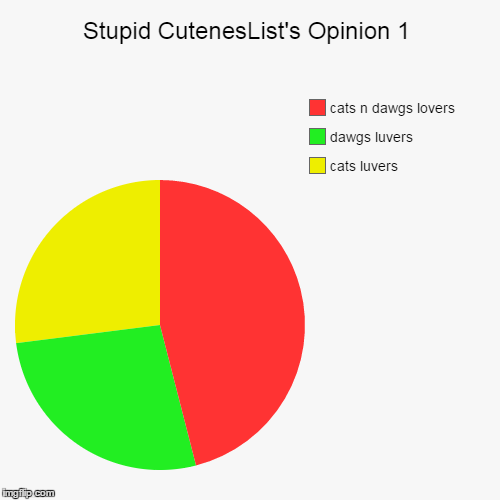 Random Opinion #1 | image tagged in funny,pie charts | made w/ Imgflip chart maker