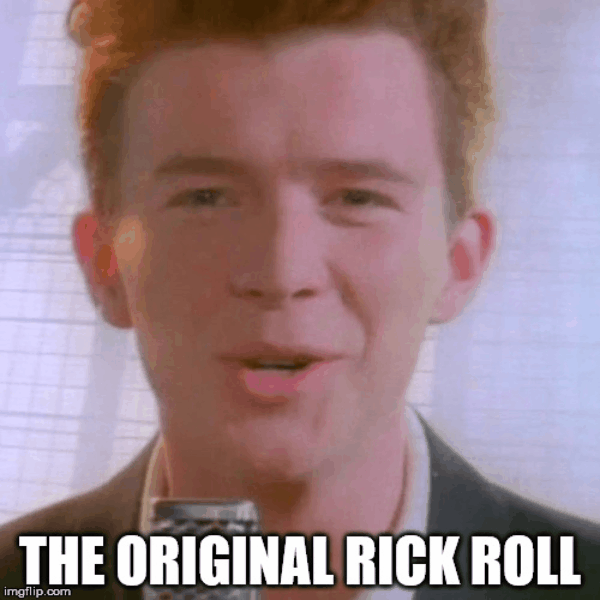 The first Rick roll : r/memes
