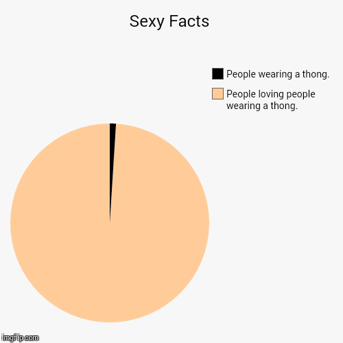 Sexy Thong Facts | image tagged in funny,pie charts | made w/ Imgflip chart maker